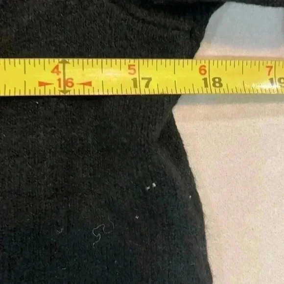 Talbots Sweater Women Black S Turtleneck Button Detail on Neck Opening Classy - Picture 6 of 9